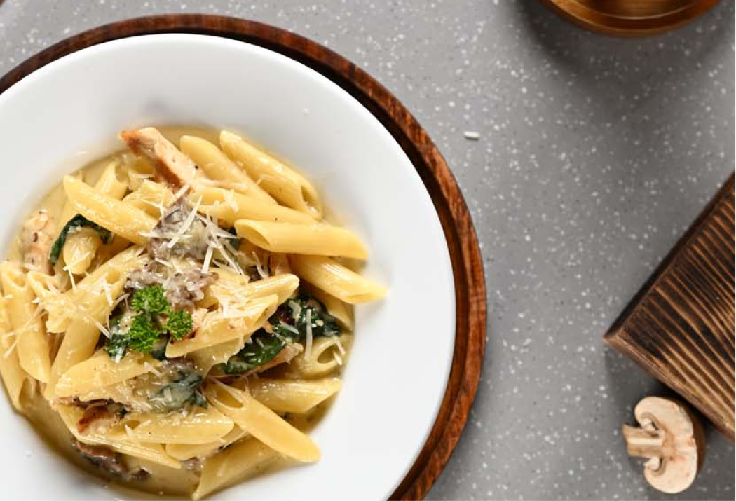 white sauce pasta