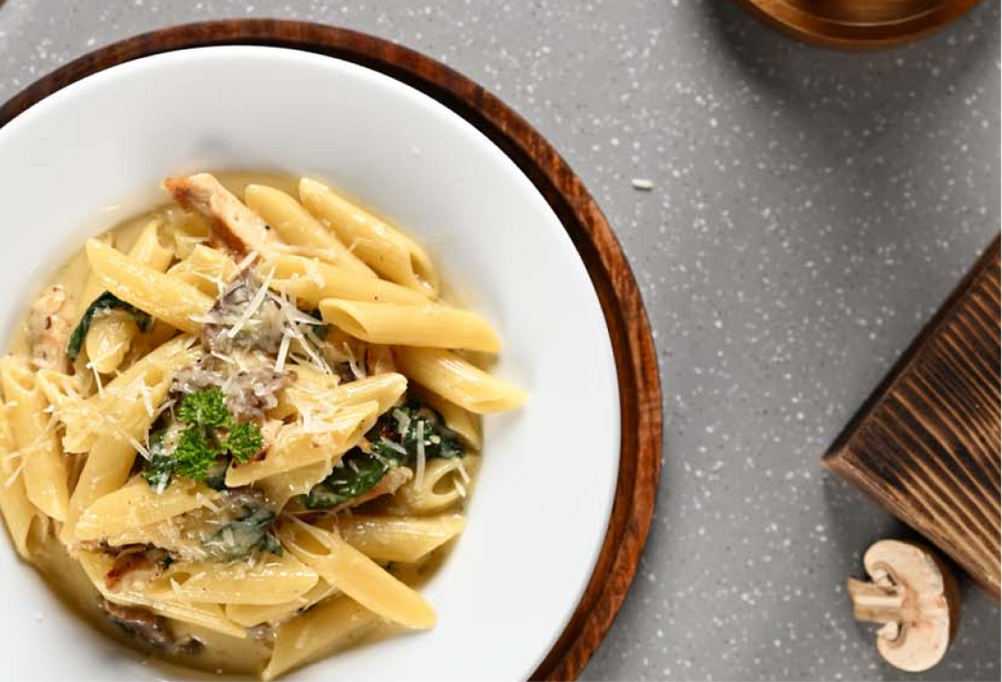 white sauce pasta