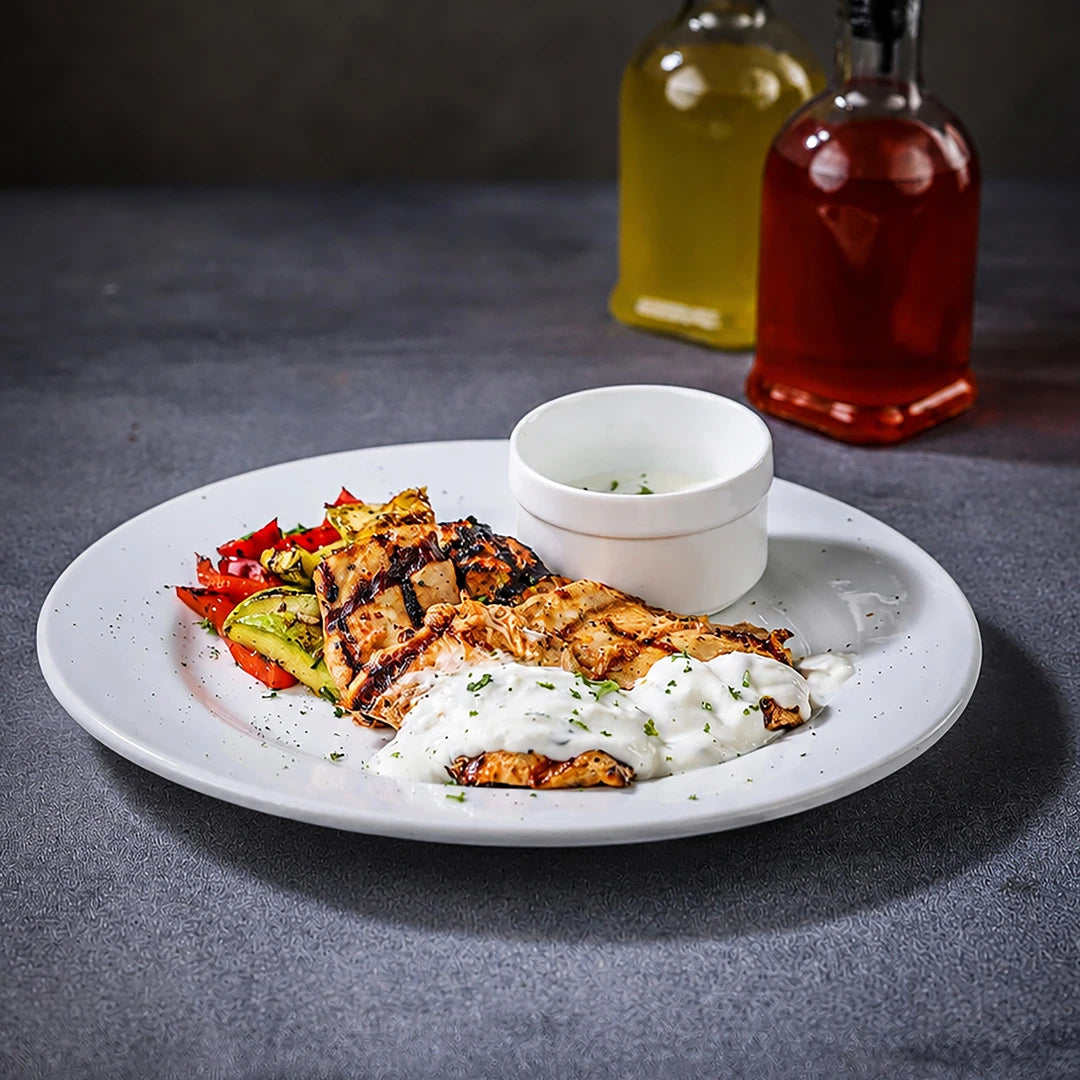 Grilled Chicken with Lemon Mint Yogurt
