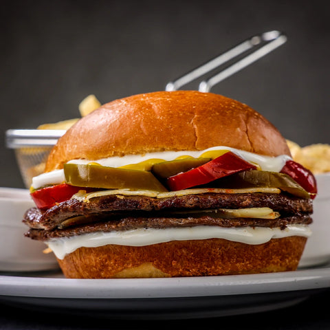 Jalapeno and Pepper Jack Burger