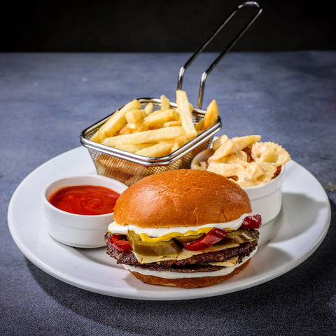 Jalapeno and Pepper Jack Burger