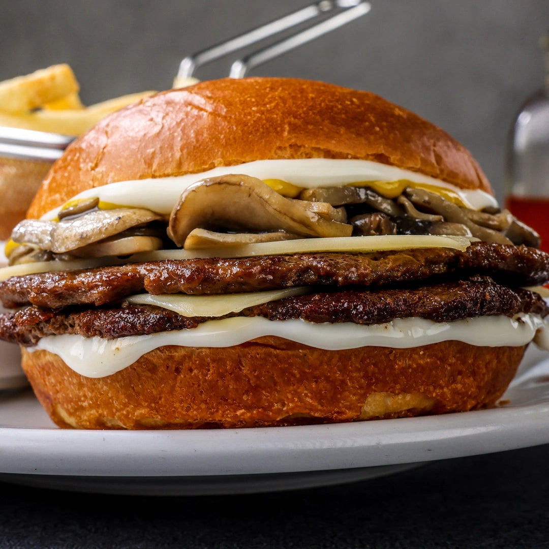 Mushroom and Swiss Burger