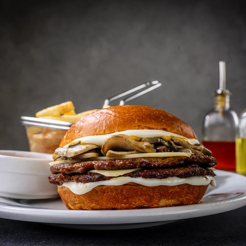Mushroom and Swiss Burger