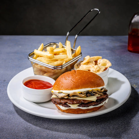 Mushroom and Swiss Burger